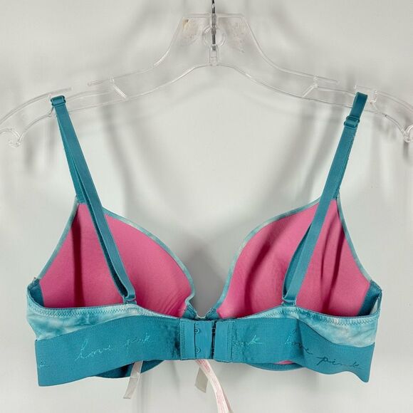 PINK Victoria’s Secret tie dye wear everywhere lightly lined tshirt bra size 34C - Picture 2 of 8